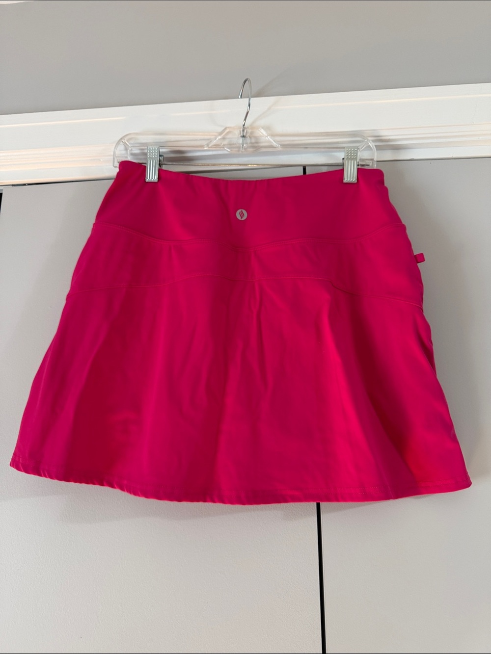 Athletic Hot Pink Circle Skirt with Flared Silhouette